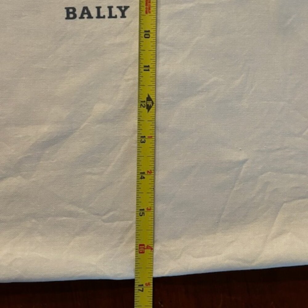 BALLY DUST BAG-Cream-Drawstring Closure-Medium